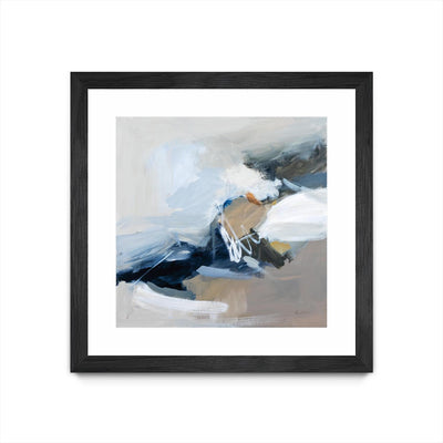 "Surfacing" Matted and Framed Black 36x36 Wall Art