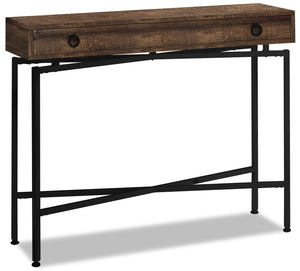 Harper Reclaimed Wood-Look Sofa Table - Brown