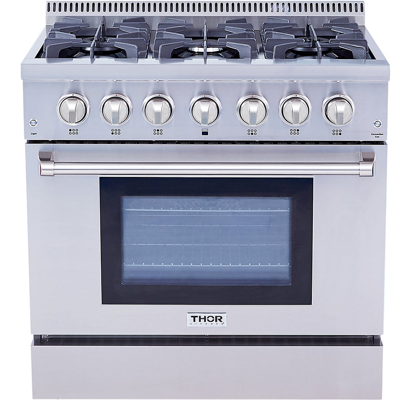 Thor Kitchen 5.2 Cu. Ft. Freestanding Dual Fuel Range - HRD3606U-SS