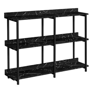 Black Marble-Look and Black Console Table