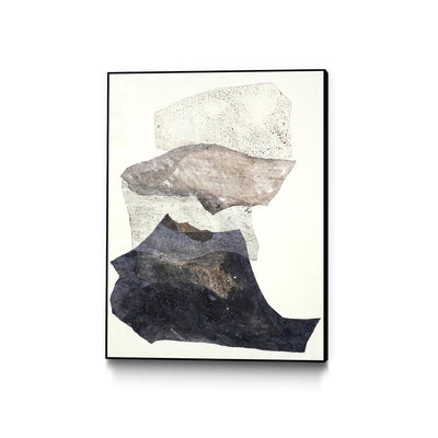 "Organza 3" Canvas Framed Black 18x24 Wall Art