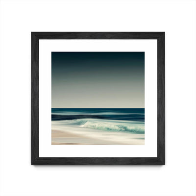 "Cristal Surf" Matted and Framed Black 36x36 Wall Art