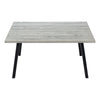 Grey Black Metal Dining Table