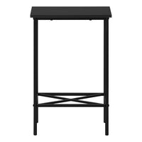 Black Narrow Metal Side Table