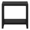 Black Metal 2-Tier Narrow Accent Table