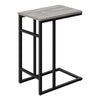 Grey Black Metal Accent Table