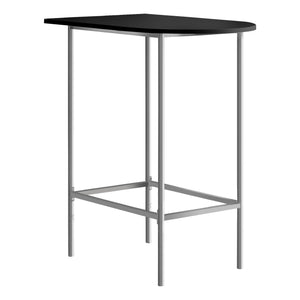 Black Silver Metal Spacesaver Home Bar