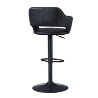 Black Metal Hydraulic Lift Bar Stool