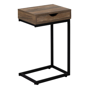 Brown Reclaimed-look Black Metal Accent Table