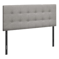 Full Size Grey Linen-look Headboard