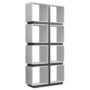 White Grey Bookcase