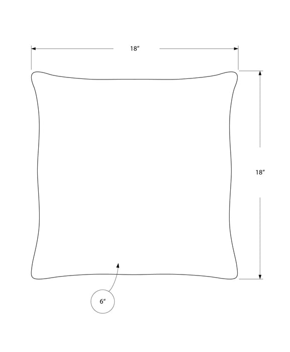 Light Blue Grey Abstract Dot 1pc Pillow