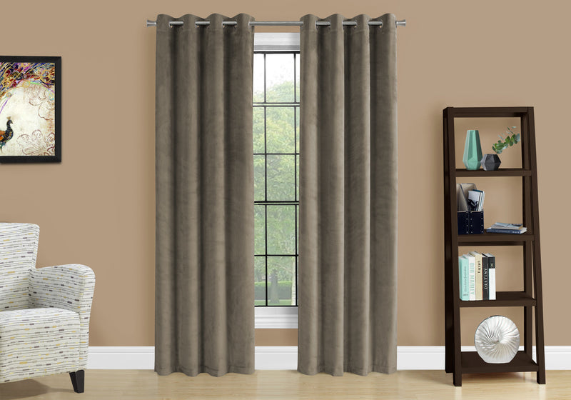 Taupe Darkening 2-Piece Curtain Panel - 52\" x 95\"