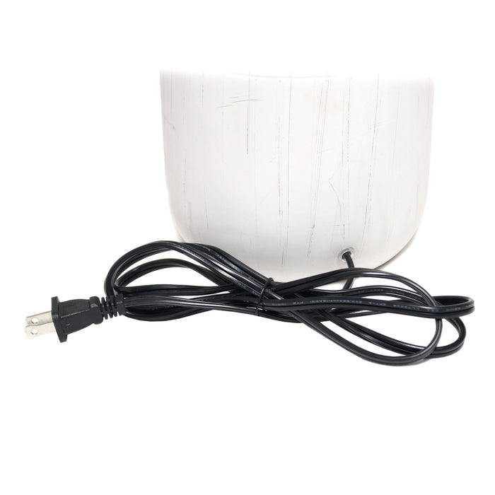 Simple Designs Rustic Deer Buck Nature Printed Ceramic Farmhouse Accent Table Lamp with Fabric Shade