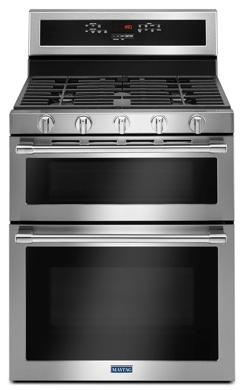 Maytag 6.0 Cu. Ft. Double Oven Gas Range with Convection – MGT8800FZ - Gas Range in Stainless Steel