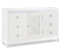 Ava Bedroom 7-Drawer Dresser with LED Light, 67