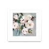 \"Pale Pink Bouquet I\" Matted and Framed White 36x36 Wall Art