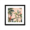 \"Tropicano Ii\" Matted and Framed Black 36x36 Wall Art