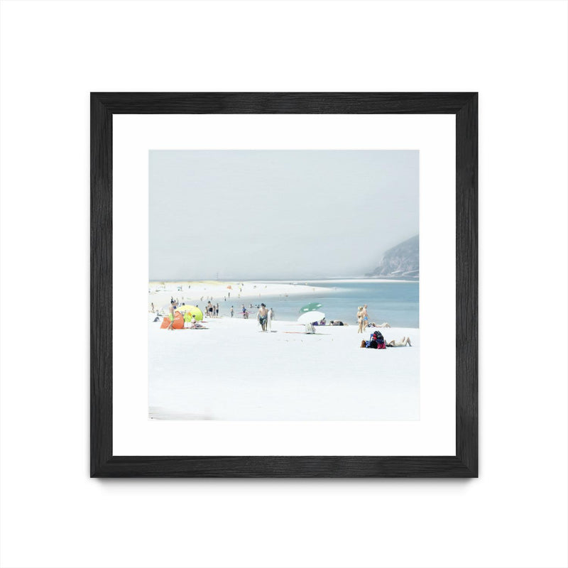 "Troia" Matted and Framed Black 30x30 Wall Art