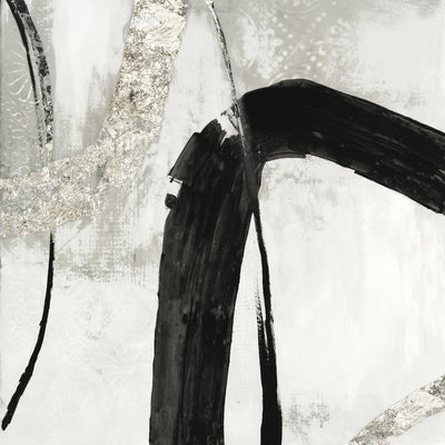 "Black Ink Ii" Giant Art 54x54 Wall Art