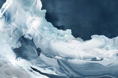 "Wave Of Blue Ice" Giant Art 72x48 Wall Art