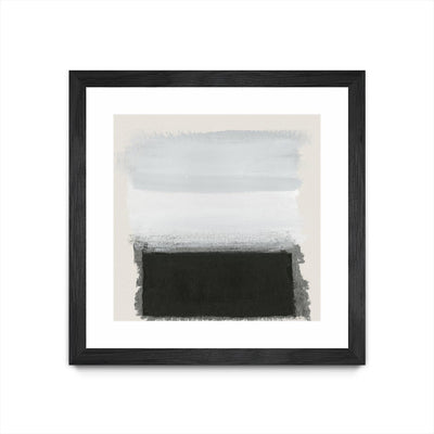 "Star Night Interlude" Matted and Framed Black 36x36 Wall Art