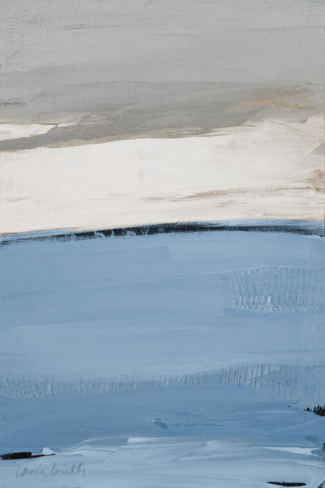 \"Blue Flatlands I\" Giant Art 84x54 Wall Art