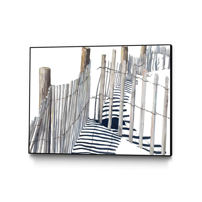 \"Shadows Of Paradise\" Canvas Framed Black 24x18 Wall Art