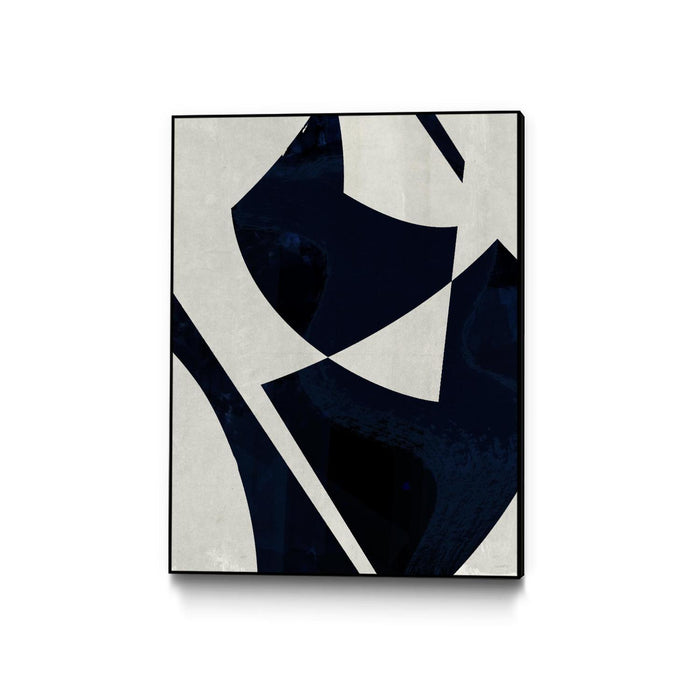 \"Black Machine I\" Canvas Framed Black 18x24 Wall Art
