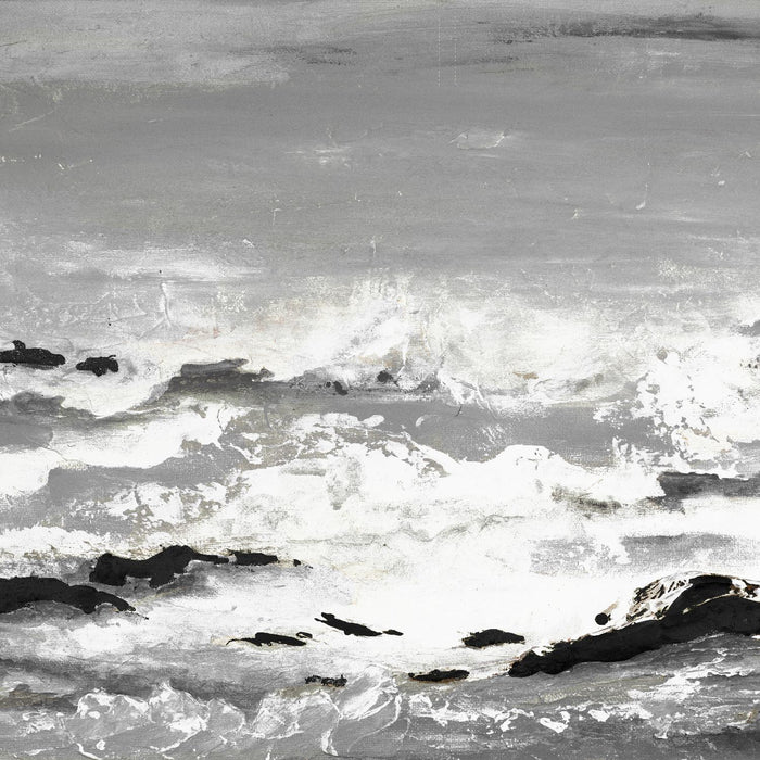 \"Rocks And Waves\" Giant Art 72x72 Wall Art