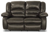 Toreno Genuine Leather Power Reclining Loveseat - Grey