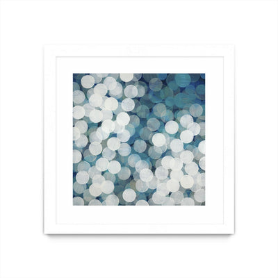 "Head In The Clouds" Matted and Framed White 30x30 Wall Art