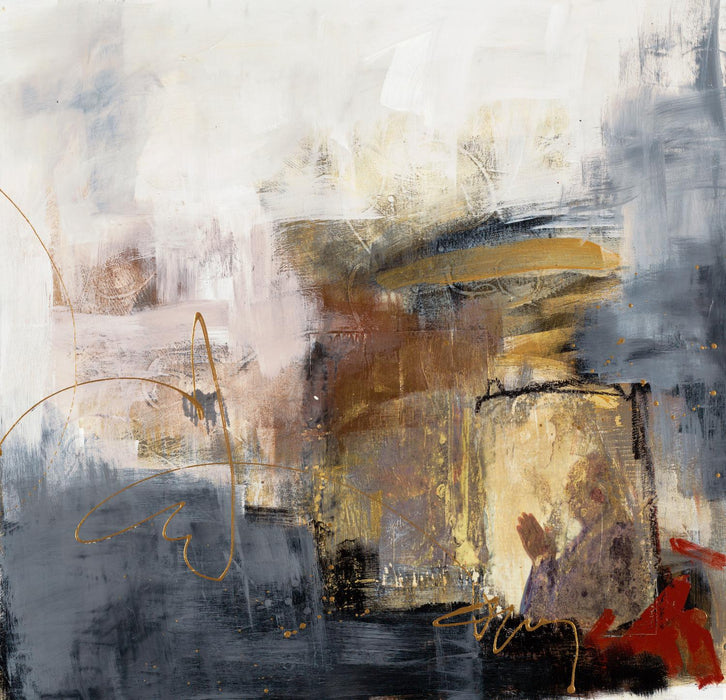 \"Hands To Heart Ii\" Giant Art 72x72 Wall Art