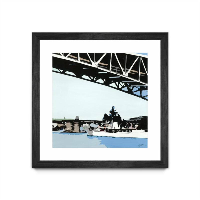 "To The Cut" Matted and Framed Black 30x30 Wall Art