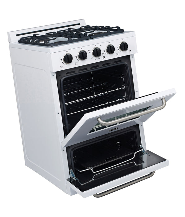 Off-Grid by Unique 24-Inch Propane Range with Battery Ignition - UGP-24G OF1 W