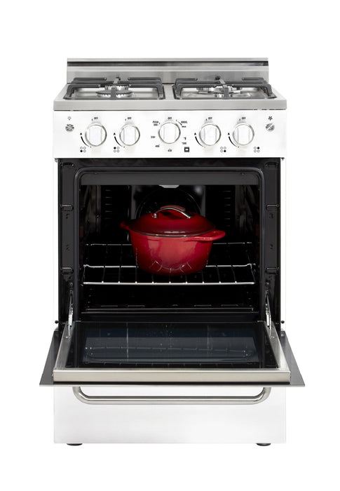 Prestige by Unique 24-Inch Convection Gas Range - UGP-24V PC1 W