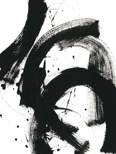 "Onyx Gesture Ii" Giant Art 72x54 Wall Art