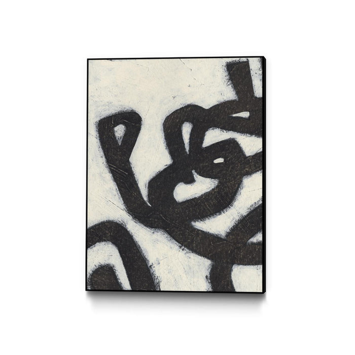 \"Symbiotic I\" Canvas Framed Black 30x40 Wall Art