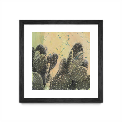"Desert Dreams Ii" Matted and Framed Black 36x36 Wall Art