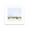 \"Family Vacation I\" Matted and Framed White 30x30 Wall Art