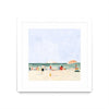 \"Family Vacation Ii\" Matted and Framed White 30x30 Wall Art