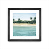 \"Paradis Ii\" Matted and Framed Black 36x36 Wall Art