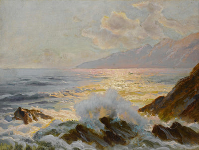 "Main Seascape Ii" Giant Art 72x54 Wall Art