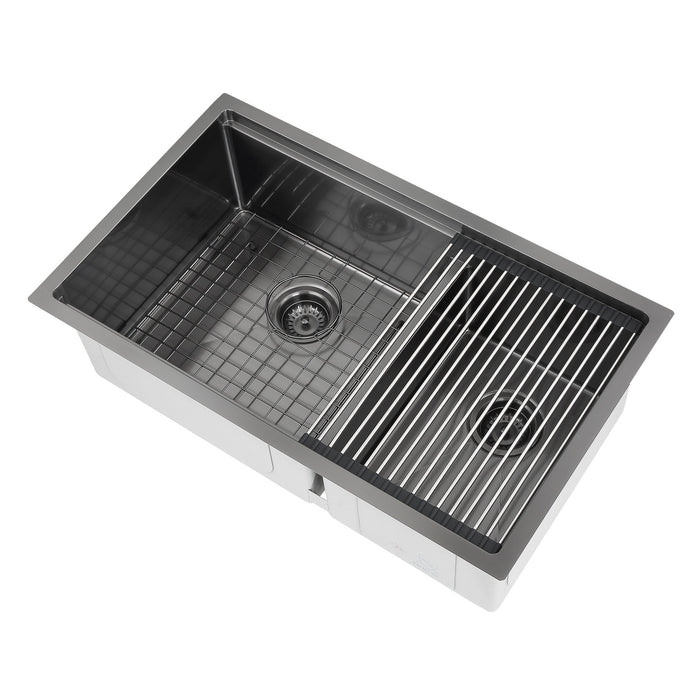 Ancona 32\" 60/40 Undermount Kitchen Sink - AN-3358