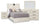 Abby 6pc Bedroom Set with Panel Bed, Dresser, Mirror & Nightstand, LED, USB, White - Full Size