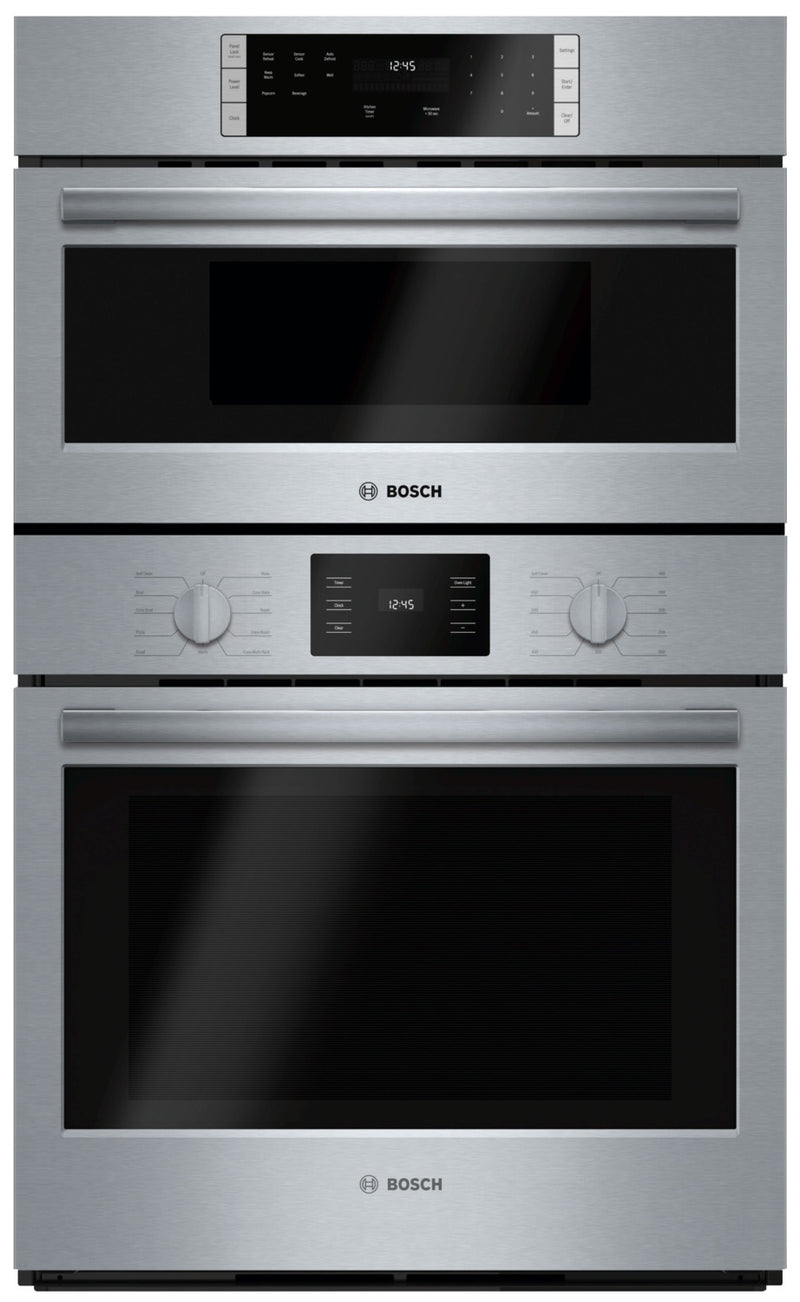 Bosch 30" Microwave Combination Wall Oven 500 Series – HBL57M52UC - Double Wall Oven in Stainless Steel