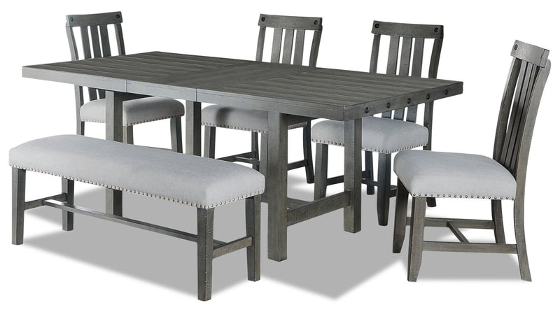 Alto 6-Piece Rectangular Dining Table Package 