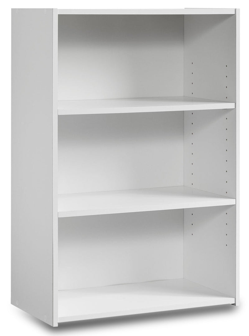 Boston 3-Shelf Bookcase – White
