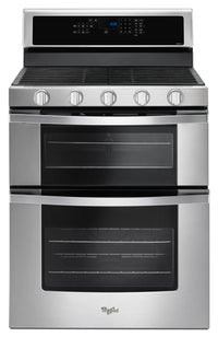 Whirlpool 6.0 Cu. Ft. Gas Double Oven Range with EZ-2-Lift™ Hinged Grates - WGG745S0FS