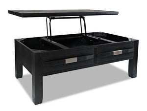 Bronx Coffee Table with Lift-Top - Dark Charcoal 